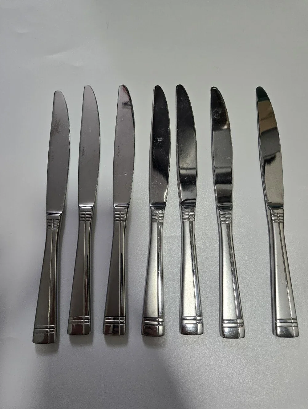 Set Of 7 Oneida Amsterdam Knives Dinner Knives Flatware Replacements